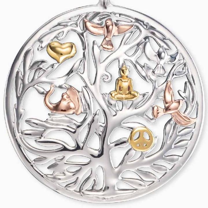Actual product image Engelsrufer Necklace tree of life (925 silver rhodium-plated, 50 cm)