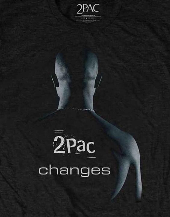 Produktbild Tupac Shakur Unisex Adult Changes Cotton T-Shirt (L)