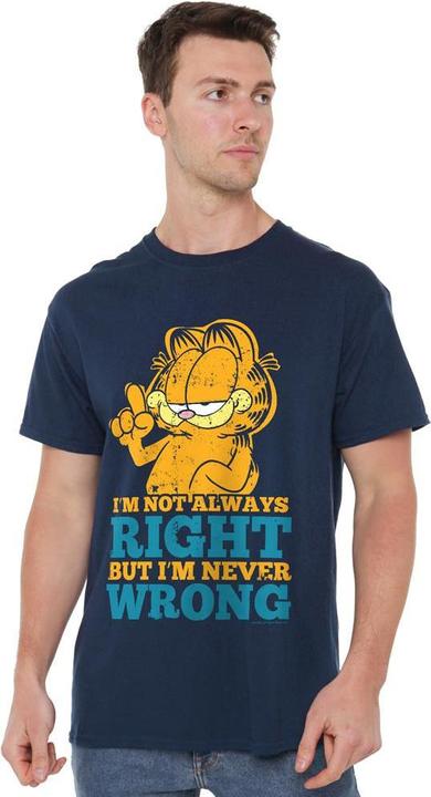 Actual product image Garfield Mens Never Wrong T-Shirt (M)
