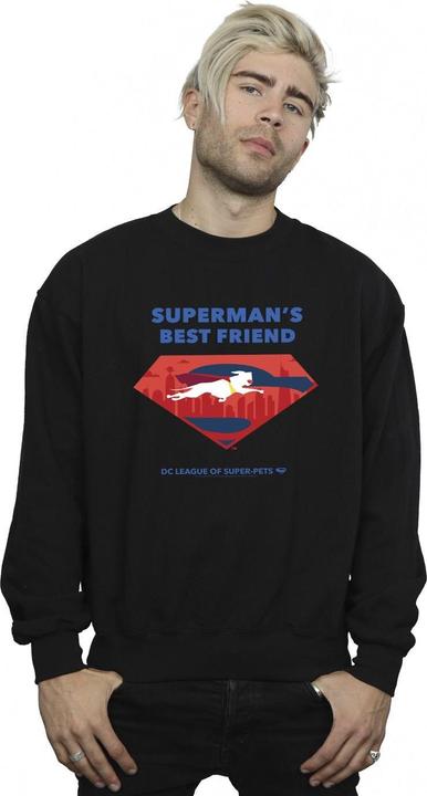 Actual product image Mens DC League Of Super-Pets Superman's Best Friend Sweatshirt (XXL)