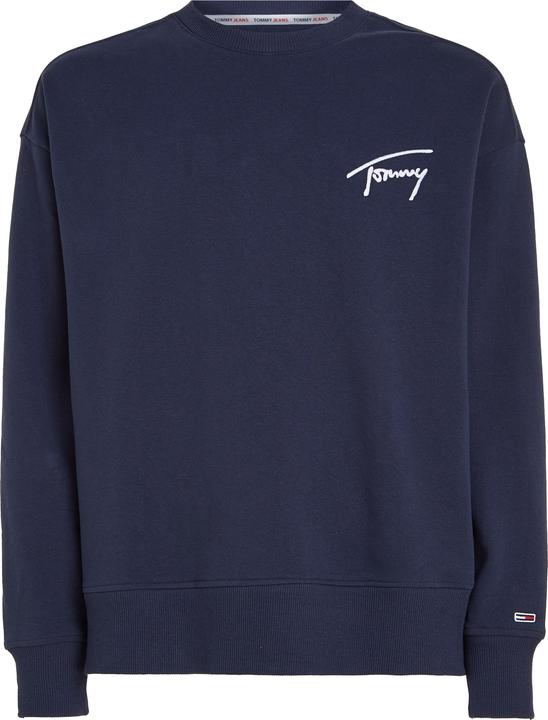 Tommy Hilfiger Herren TJM Tommy Signature Crew Sweatshirts, Twilight Navy, M (M)
