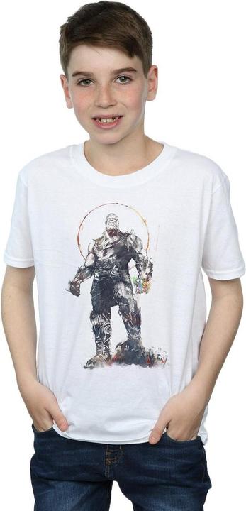 Actual product image Boys Avengers Infinity War Thanos Sketch T-Shirt (116)