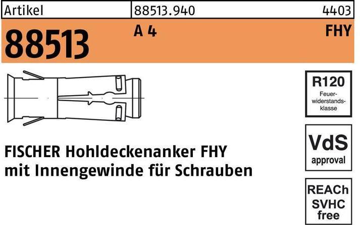 Immagine prodotto Fischer Ancoraggio per soffitto cavo FHY M6 R (50 pz.)