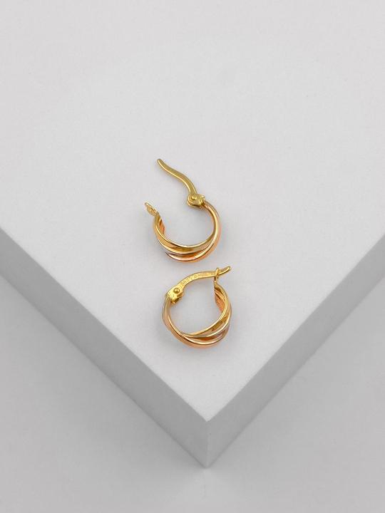 Image du produit Muau Créoles (750, Or blanc, Or jaune 18 K)