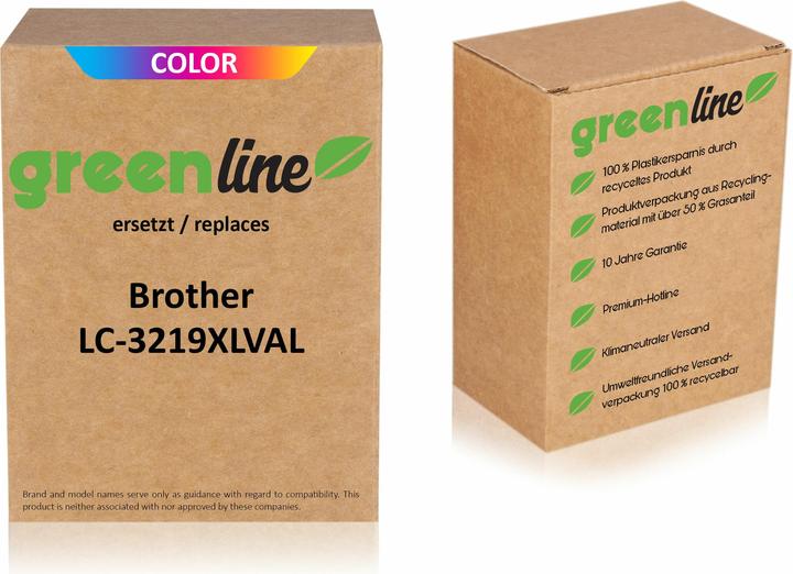 Produktbild Inkadoo Druckerpatronen greenline ersetzt Brother LC-3219 XL VAL Tintenpatrone, multipack Farbe