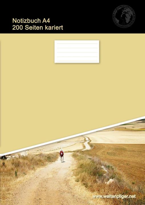 Actual product image Brondke:Notebook A4 200 pages chequered (A4, Checked, Hardcover)