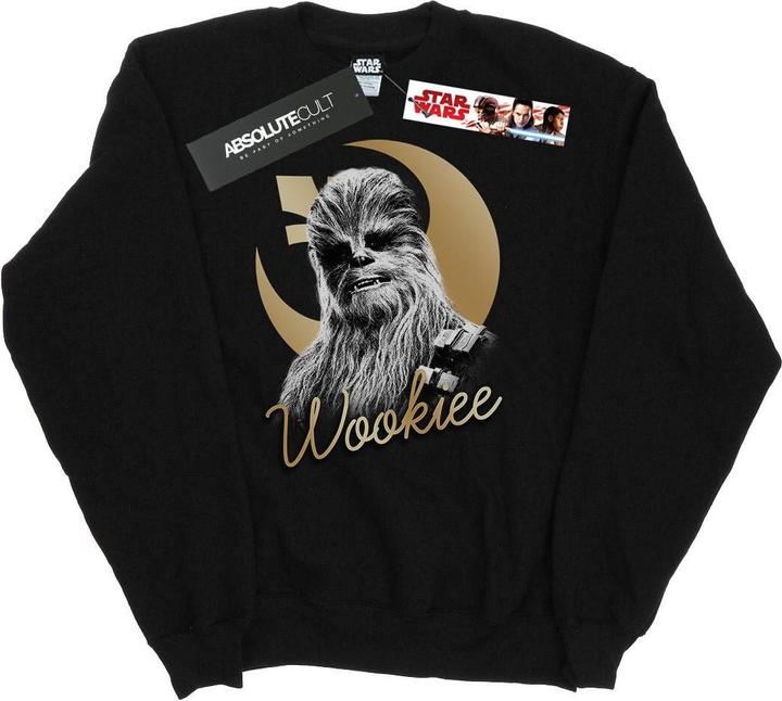 Actual product image Star Wars Mens The Last Jedi Gold Chewbacca Sweatshirt (S)
