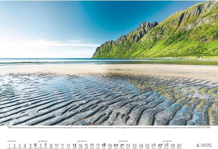 Immagine prodotto Paradiso terrestre 2025 - Calendario illustrato 70x50 cm - Natura e paesaggio - Calendario da (50 x 70 cm, Copertina rigida, Tedesco, Francese, Inglese)