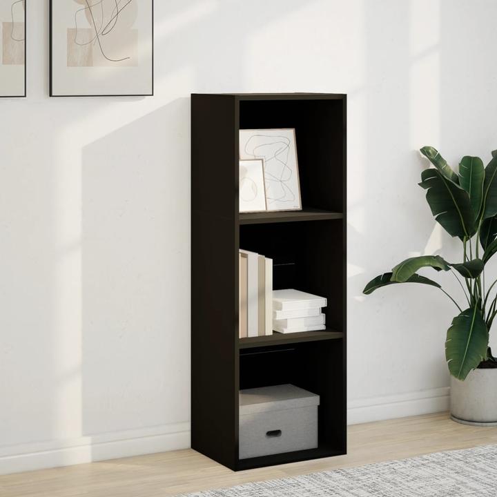 Actual product image VidaXL Bücherregal Standregal Büroregal Aktenregal Aufbewahrungsregal Schwarz (40 x 30 x 114 cm)