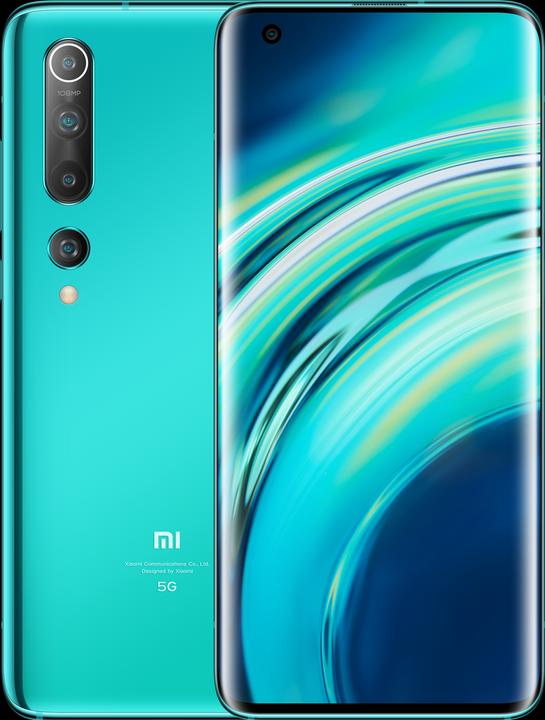 Xiaomi Mi 10 (128 GB, Coral Green, 6.67", Single SIM, 108 Mpx, 5G)