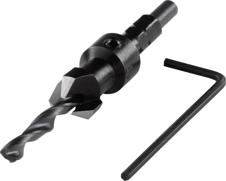 Actual product image wolfcraft wolfcraft 1 Vorbohrer mit Senker, S=6-kt., ø4,5-12 (12 mm)
