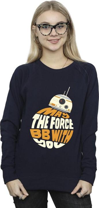 Actual product image Star Wars Womens/Ladies May The Force BB8 Sweatshirt (S)