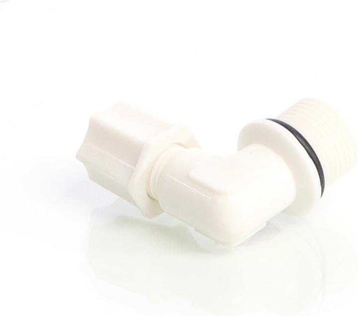 Actual product image Naturewater Jaco-Fitting with 16.41 mm (3/8") External Thread and 90° Angle for Osmosis Hoses (6.35 mm)