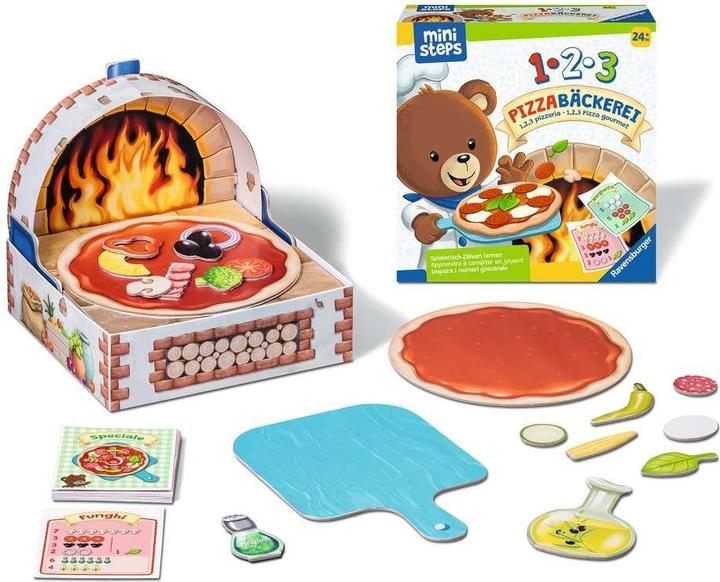 Actual product image Ravensburger 1,2,3 Pizza Bakery (German, French, Italian)