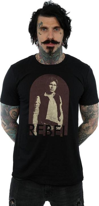 Actual product image Star Wars Mens Han Solo Rebel T-Shirt (3XL)