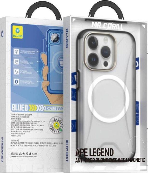 Immagine prodotto Blueo Consumables! APE Legend Anti-Drop Phone Case - Apple iPhone 15 Pro gray (Apple iPhone 15 Pro)