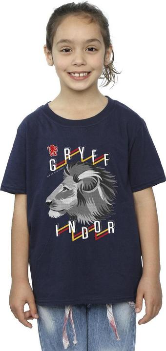 Actual product image Girls Gryffindor Lion Icon Cotton T-Shirt (140, 146)