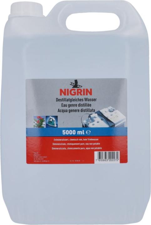 Image du produit Nigrin Eau équivalente à un distillat (5 l)