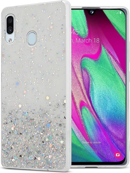 Transparent mit Glitter