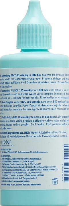 Actual product image Curaprox BDC 105 Weekly Concentrate (100 ml, Mouthwash)