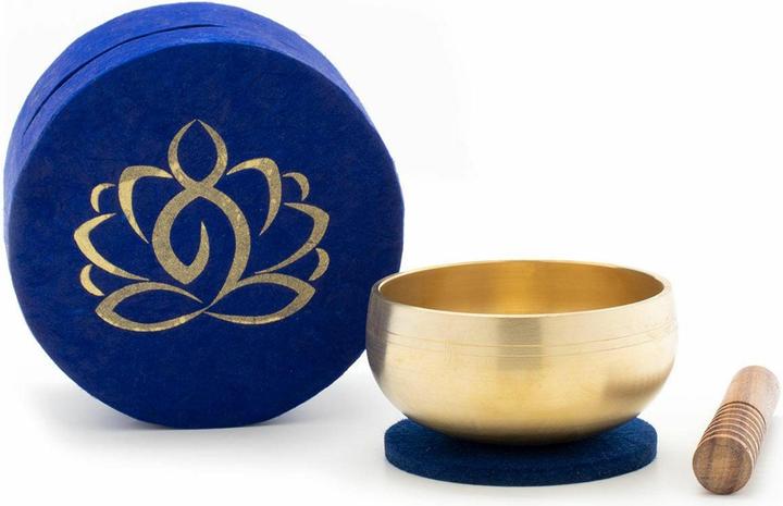 Image du produit Klangschalen-Center Set de bols chantants en boîte bleu Méditation (Bol chantant)
