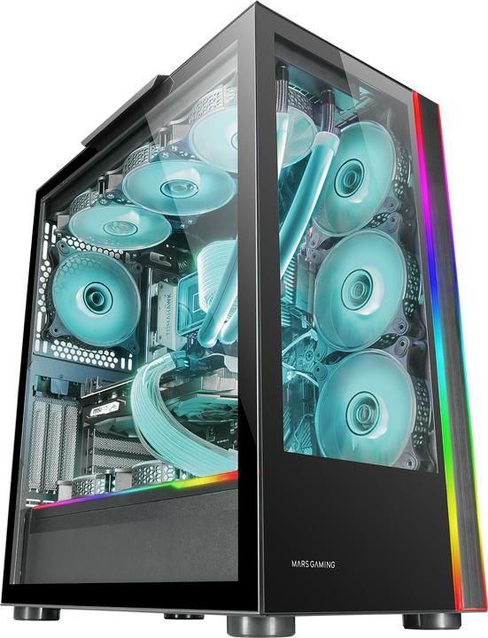 Immagine prodotto Mars Gaming Boitier Grand Tour E-Atx Mc-Ult Avec Panneaux Vitrés (Noir) (ATX, mATX, Mini-ITX)
