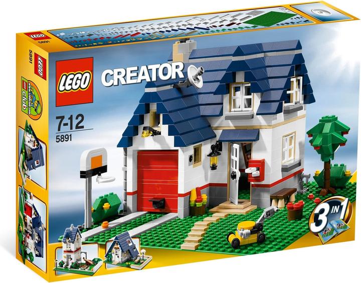 Actual product image LEGO House with garage (5891, LEGO Creator 3-in-1)