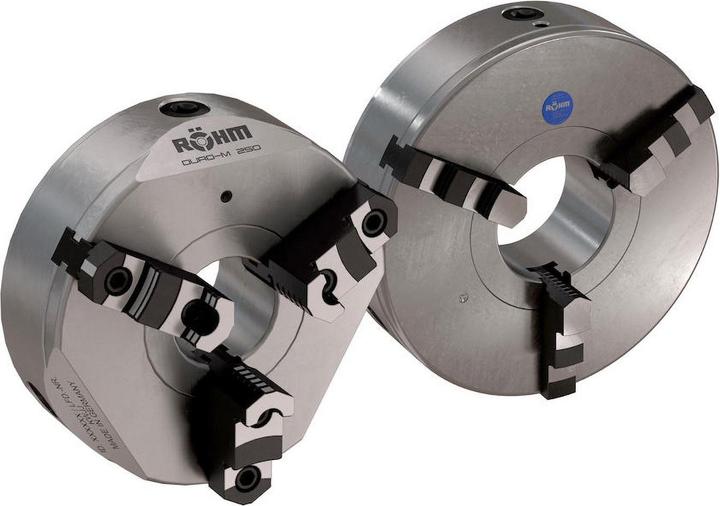 Produktbild Röhm Dreibacken-Drehfutter Stahl zylindrische Zentrieraufnahme, DIN 702-4, Aussen-⌀ A: 100mm