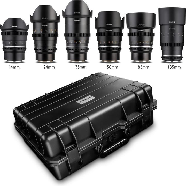 Actual product image Samyang MF 14/24/35/50/85/135 MK2 Case Sony E (Sony E, full size)