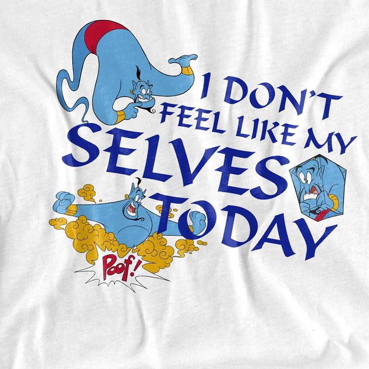 Image du produit Aladdin - T-shirt DON'T FEEL LIKE MY SELVES TODAY - Adulte (XL)