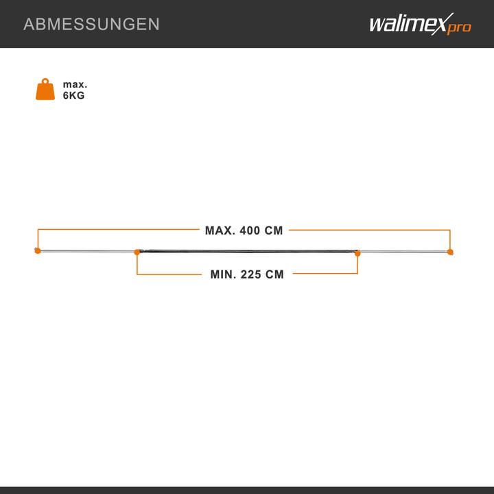 Actual product image Walimex Telescopic background rod (224 cm, 60 cm)