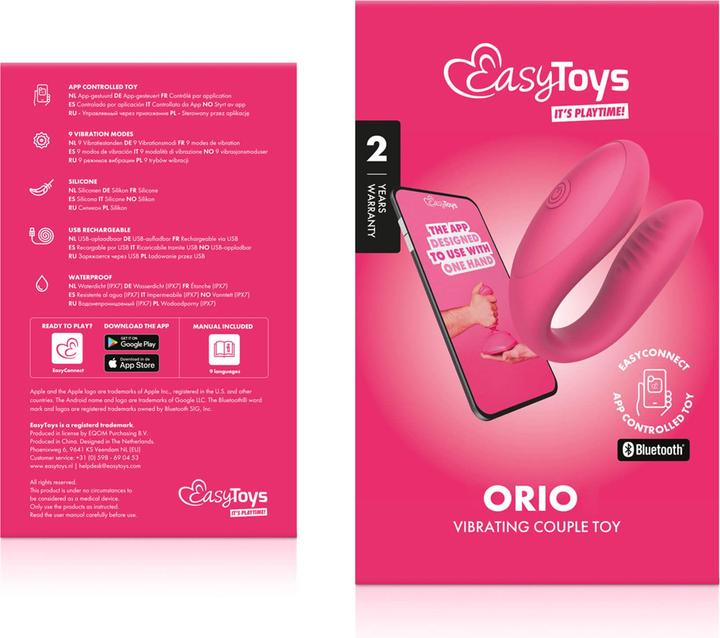 Image du produit Easytoys EasyConnect - Vibromasseur pour couple contrôlé par application