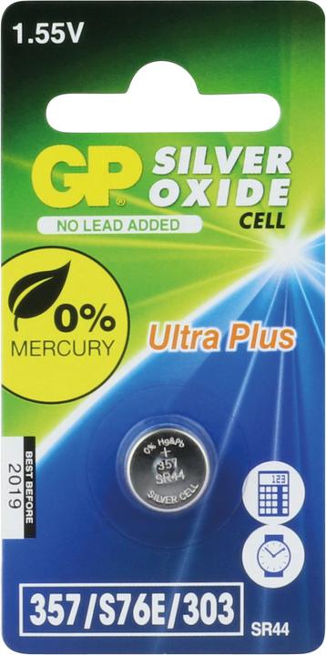 Image du produit GP Batteries Silver Oxide Cell 357 Pile jetable SR44 Oxyde de Silicium (S) (1 pcs, SR44, 165 mAh)