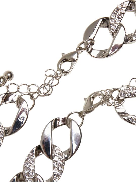 Image du produit Urban Classics Basic Diamond Necklace And Bracelet Set (100% zinc)