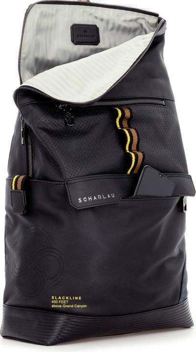 Actual product image Scharlau Spelterini - Leather rucksack with flap