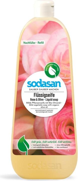 Sodasan Pflanzenseife Rose-Olive Bio (Sapone liquido, 1000 ml)