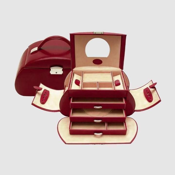 Image du produit Windrose Coffret à bijoux Merino 12 - Rouge