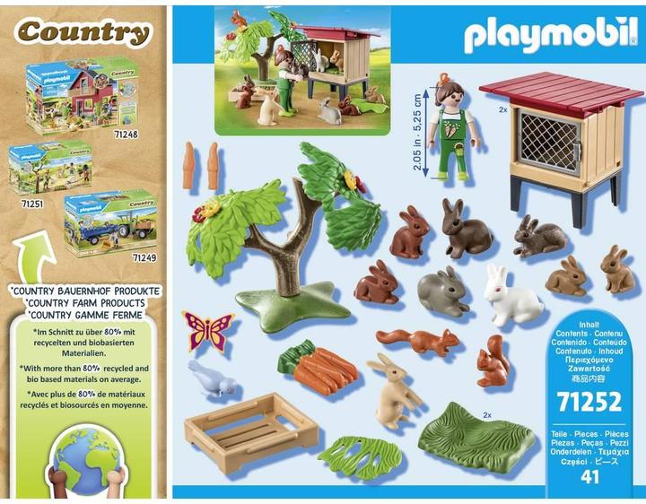 Actual product image Playmobil 71252 Rabbit hutch (71252, Playmobil Country)