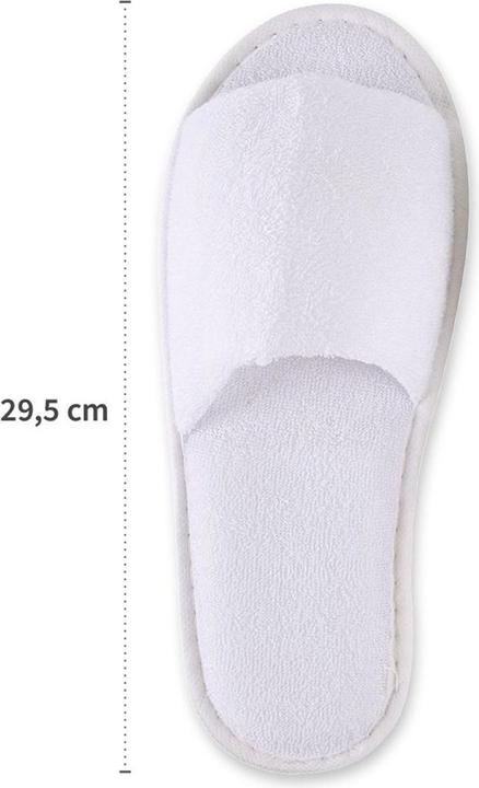 Produktbild Hygonorm Einweg Hotelslipper aus Baumwolle | vorne geschlossen | mit Noppen (29.5)