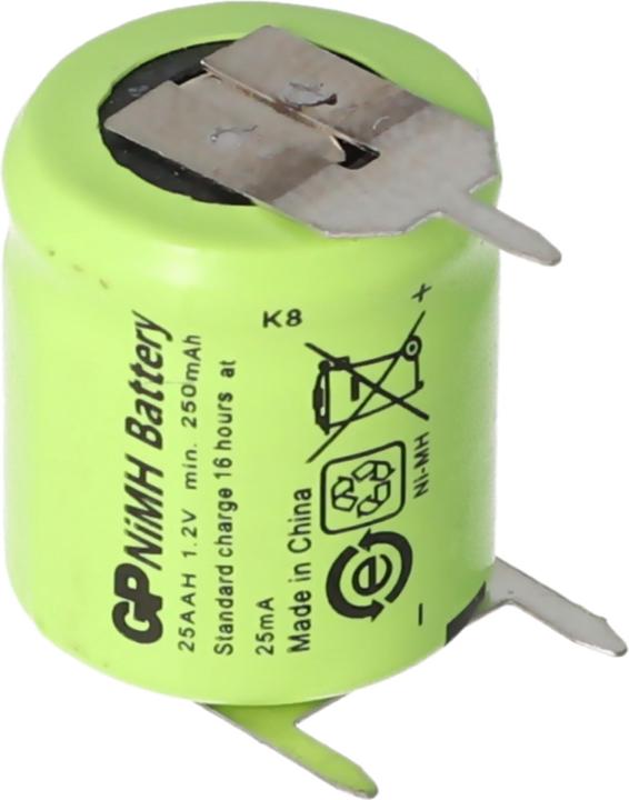 Actual product image AccuCell Battery for Sanyo N-110AA rechargeable battery NiMH 1/3 AA Mignon with 3-print + / -- (1 pcs., Device specific, 150 mAh, Rechargeable battery)