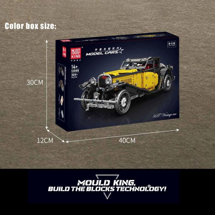 Actual product image Mould King Vintage car 50T