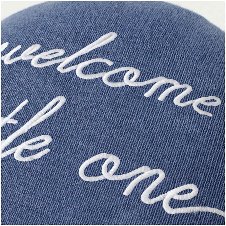 Produktbild Dekokissen Ballon Blau "Welcome Little One" (40 x 25 cm)