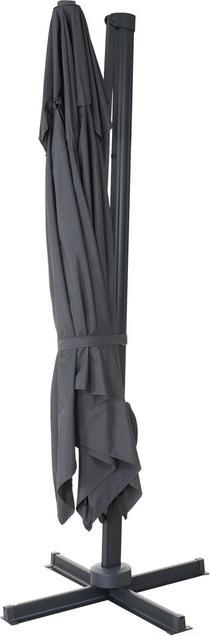 Immagine prodotto Swisshandel24 Ombrello semaforo Gastronomia, 3x3m (Ø4,24m) girevole, poliestere alluminio/acciaio 23kg - (3 m)