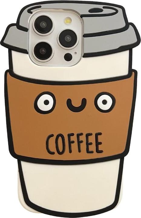 Image du produit Ueli Express Drôle d'étui en silicone pour tasse à café 3D (Apple iPhone 16 Pro Max)