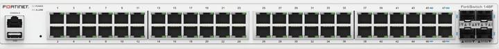 Actual product image Fortinet FS-148F Network Switch L2 Gigabit Ethernet (10/100/1000) 1U White (48 Ports)