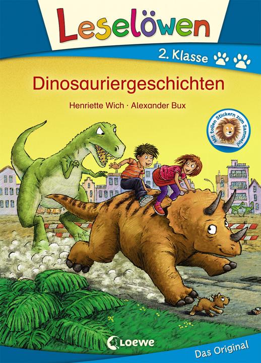 Produktbild Leselöwen 2. Klasse - Dinosauriergeschichten (Deutsch, Henriette Wich, Alexander Bux, Loewe Erstlesebücher, 2018)