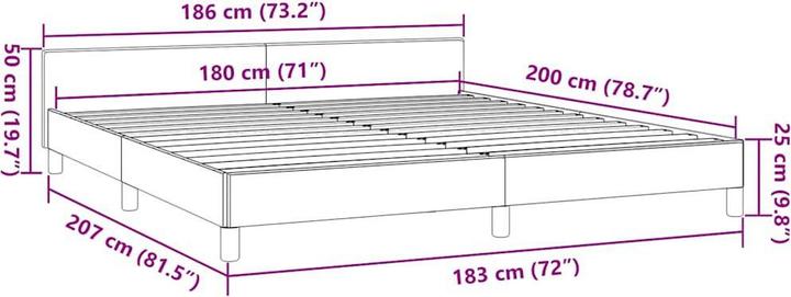 Actual product image VidaXL Arnaud (180 x 200 cm)