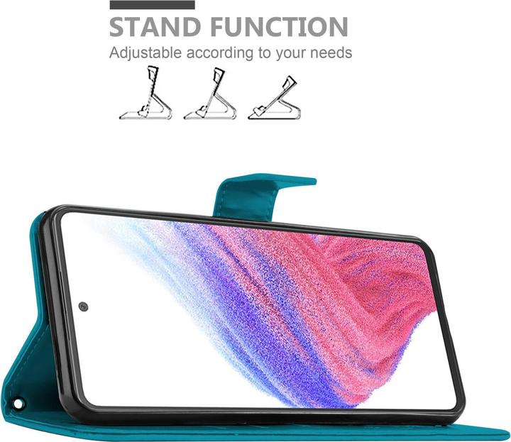Actual product image Cadorabo Flower Book Case for Samsung Galaxy A53 5G (Samsung Galaxy A53 5G)