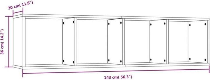 Image du produit VidaXL Laurenz (143 x 30 x 36 cm)