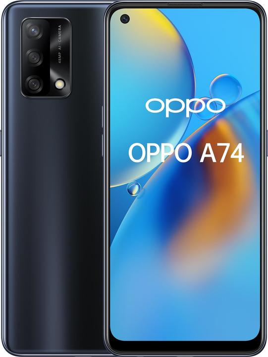OPPO A74 (128 GB, Prisma Nero, 6.43", 48 Mpx, 4G)